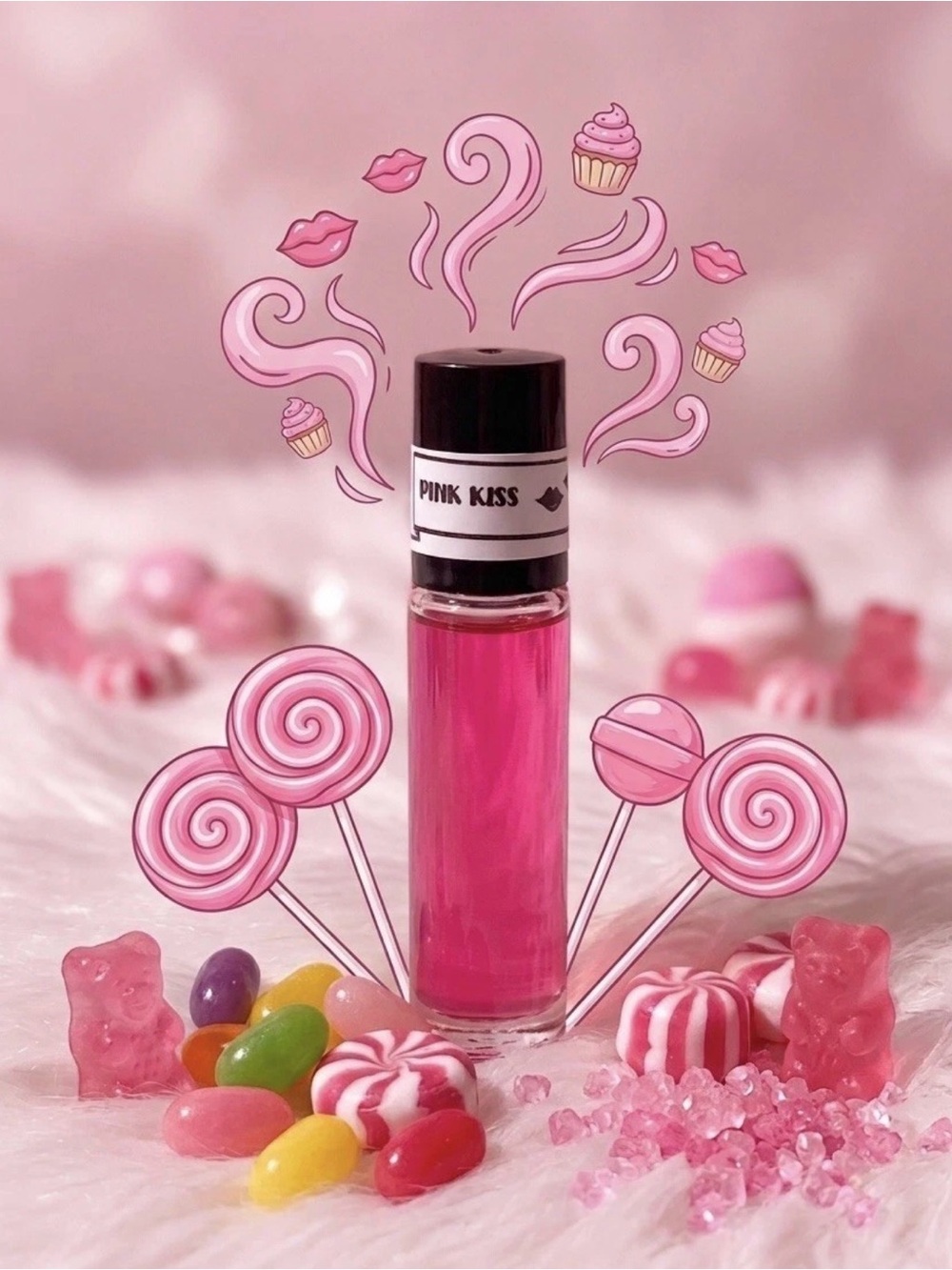 “PINK KISS” 💋 Women’s Perfume Fragrance roll on oil. 

Very Sugary Candy scent!